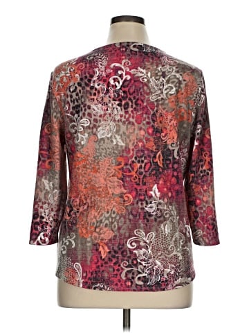 Chico's 3/4 Sleeve T-Shirt (view 2)