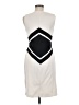 C. Luce 100% Polyester Graphic Ivory Cocktail Dress Size M - photo 2