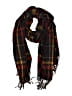 Unbranded Plaid Burgundy Red Scarf One size - photo 1