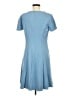 Draper James Solid Blue Casual Dress Size M - photo 2