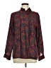 Assorted Brands 100% Polyester Paisley Red Long Sleeve Blouse Size 6 - photo 1