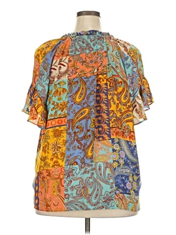 Cynthia Rowley TJX Short Sleeve Blouse (view 2)