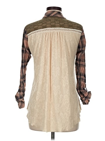 Miss Me Long Sleeve Button-Down Shirt (view 2)