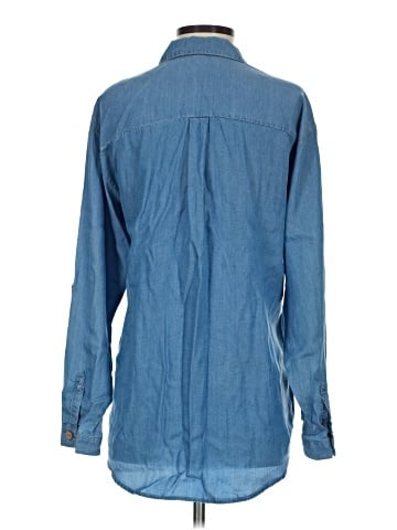 C'est Toi Long Sleeve Button-Down Shirt (view 2)