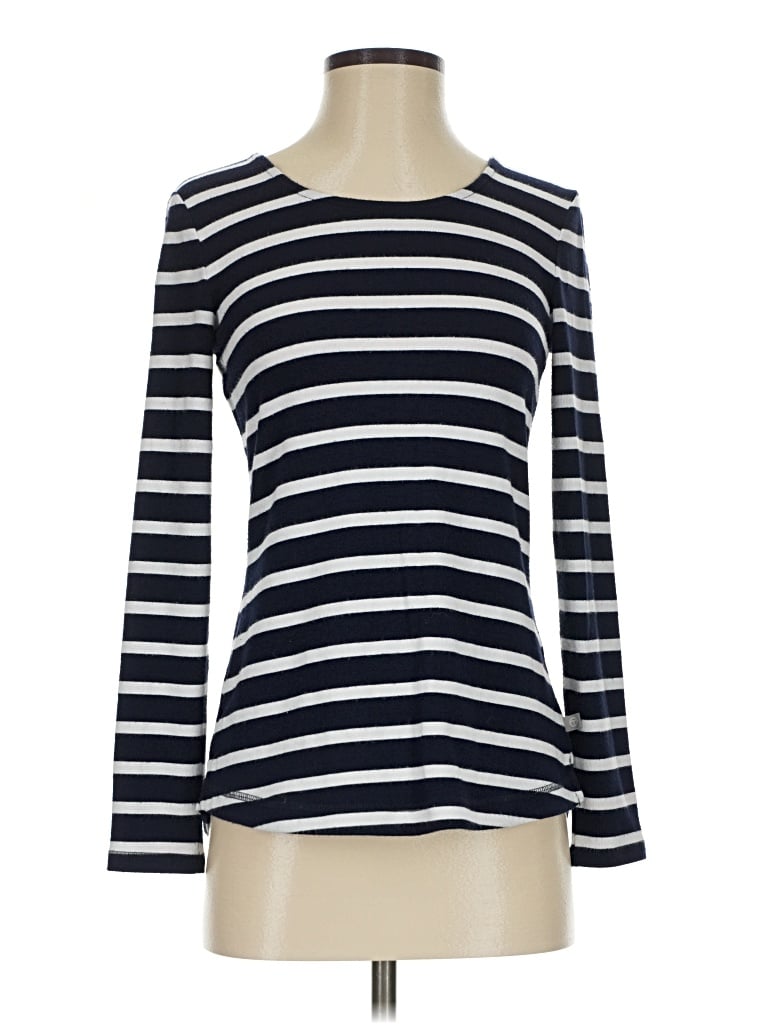 Pre-owned T By Talbots Long Sleeve T-shirt In Blue