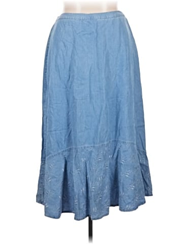 JM Collection Denim Skirt (view 1)