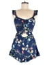 Lulus Floral Blue Romper Size S - photo 1