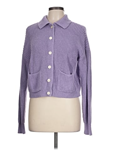 Madewell Ribbed Polo Cardigan Sweater (view 1)
