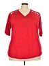Alison Andrews Red Short Sleeve Top Size 3X - photo 1