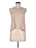 Ethereal 100% Polyester Tan Sleeveless Blouse Size M - photo 1