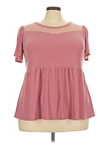 Emma & Olivia Short Sleeve Blouse (view 1)