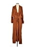 RODEBJER 100% Viscose Solid Brown Casual Dress Size XS - photo 1