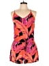 Old Navy 100% Rayon Tropical Orange Romper Size M - photo 1