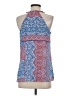 Lucy & Laurel 100% Polyester Blue Sleeveless Blouse Size S - photo 2