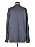 Vince. 100% Silk Metallic Gray Long Sleeve Silk Top Size S - photo 2