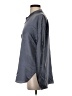 Vince. 100% Silk Metallic Gray Long Sleeve Silk Top Size S - photo 5