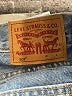 Levi's 100% Cotton Stripes Blue Jeans Size 27 waist - photo 7