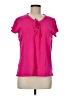 Caribbean Joe Pink Short Sleeve Top Size M - photo 1