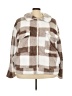 Assorted Brands 100% Polyester Plaid Brown Faux Fur Jacket Size 4xl - photo 1