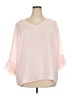 Lands' End 100% Polyester Pink 3/4 Sleeve Blouse Size 20 - photo 1
