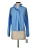 Elegantees Blue Long Sleeve Blouse Size S - photo 1
