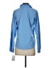 Elegantees Blue Long Sleeve Blouse Size S - photo 2