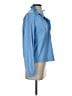 Elegantees Blue Long Sleeve Blouse Size S - photo 4