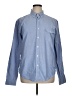 J.Crew Chevron-herringbone Blue Long Sleeve Button-Down Shirt Size XL - photo 1
