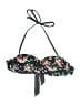 Lascana for Venus Floral Black Swimsuit Top Size 6 - photo 1