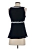 Ann Taylor LOFT 100% Polyester Black Sleeveless Blouse Size 2 - photo 2