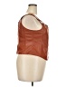 Torrid 100% Polyester Solid Brown Sleeveless Blouse Size 2X Plus (2) - photo 4