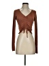 Assorted Brands Brown Long Sleeve Top Size S - photo 1
