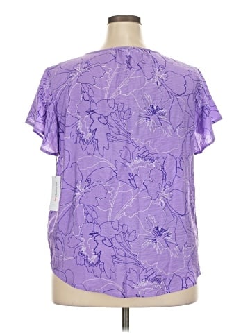 Liz Claiborne Short Sleeve Blouse (view 2)