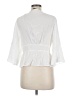Zara 100% Polyester White 3/4 Sleeve Blouse Size L - photo 2