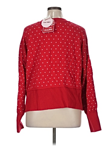 Pink Rose Pullover Sweater (view 2)