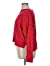 Pink Rose Polka Dots Red Pullover Sweater Size XL - photo 5