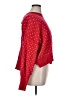 Pink Rose Polka Dots Red Pullover Sweater Size XL - photo 4