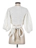 L Space 100% Cotton Ivory 3/4 Sleeve Blouse Size S - photo 2