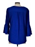 Valerie Stevens Blue 3/4 Sleeve Blouse Size L - photo 2