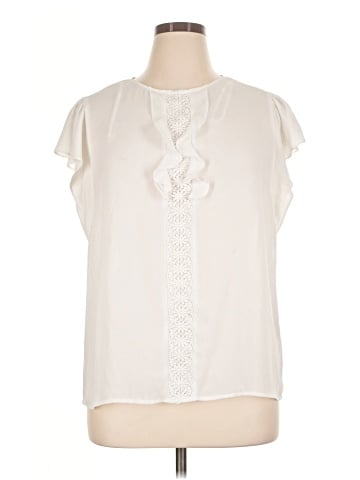Tahari by ASL Short Sleeve Blouse (view 1)