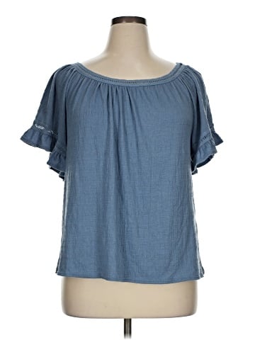 Max Studio Short Sleeve Blouse (view 1)