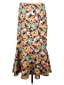Messini Floral Yellow Casual Skirt Size L - photo 2