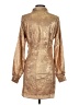 Lost + Wander 100% Polyester Metallic Gold Cocktail Dress Size S - photo 2