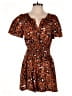 By Anthropologie Animal Print Brown Romper Size S - photo 1