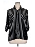 LYNN Ryan Stripes Black 3/4 Sleeve Blouse Size XL - photo 1