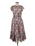 NSR 100% Polyester Print Blue Casual Dress Size M - photo 1
