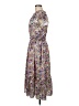 NSR 100% Polyester Print Blue Casual Dress Size M - photo 5
