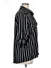LYNN Ryan Stripes Black 3/4 Sleeve Blouse Size XL - photo 4