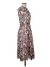NSR 100% Polyester Print Blue Casual Dress Size M - photo 4