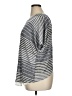 One World Stripes Gray Short Sleeve Top Size XL - photo 5